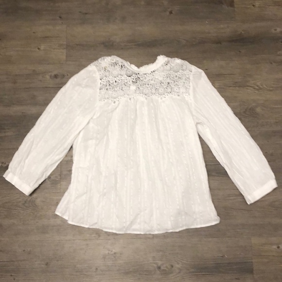 Gap 3/4 sleeve white blouse - Picture 2 of 3